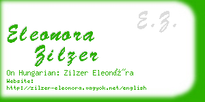 eleonora zilzer business card